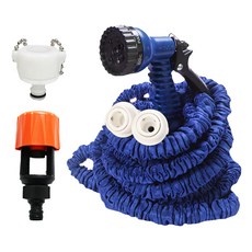 Reddot 紅點生活 超強韌防爆高壓彈力伸縮水管 豪華組 7.5m, 1組, 晶豔藍