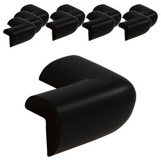 FANCY LIFE L型防撞護角, 黑色, 10個