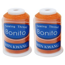 ButtonKing 厚皮革鞋 釣魚子線用線 630/D 180m E261, 橘色, 2個