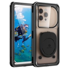 zeroskin Muran Tea 2.0全機型適用手機防水殼, 黑色, 1個