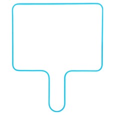 노르노르 양면 소형 휴대용 손잡이 화이트보드 블루