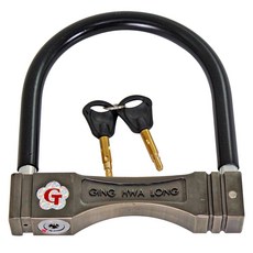 GHL 金華隆 重量級機車大輪鎖 台灣製 GHL-052, 1個, 黑色/鐵金色