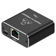 LAN Star 線路同步分配 1Gbps Gigabit支援 1:2 網路LAN分配器, 1個, 混合顏色