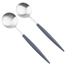 Bogen Allemande 緞面餐具甜點匙, 2個, 藍色