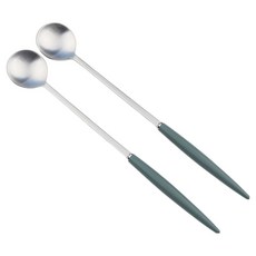 Bogen Allemande 緞面餐具長湯匙, 2個, 橄欖綠