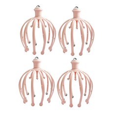 小麥購物 18爪頭部按摩器 G536 125g, 4個, 櫻花粉