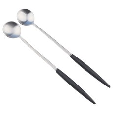 Bogen Allemande 緞面餐具長湯匙, 2個, 黑色