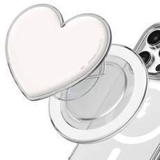 체인지톡 하트 컬러 맥세이프 스마트톡, 하트 001 화이트, 1개