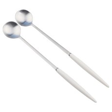 Bogen Allemande 緞面餐具長匙, 2個, 白色