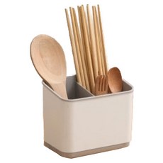 Mothebtti 3格方形餐具筒 AE20608, 灰色, 1個