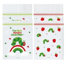 Skater 旅行分裝用夾鏈袋/密封袋/分類袋 好餓的毛毛蟲, 1組, 20個