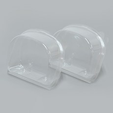 JPackTory 切片瑞士捲蛋糕盒 包裝容器, 透明, 100個