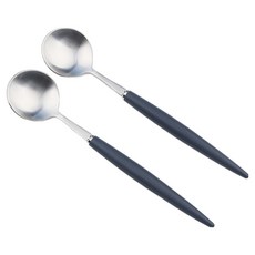 보겐 알르망드 샤틴 커트러리 티 스푼, 블루, 2개 블루, 2개