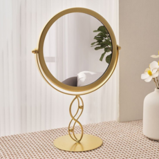 Monogent 世紀中期桌上型化妝鏡 C型, 金色