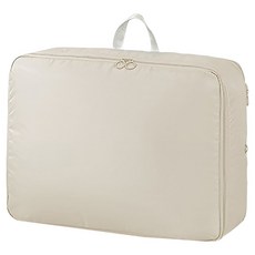 免抽氣雙層拓展壓縮收納袋 米杏色, 1個, 1個