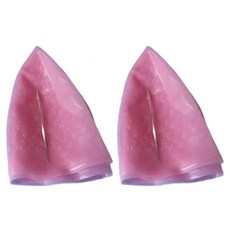 Nalli Sisters 矽膠自助局部染髮帽 2入 + 鉤針 2入, 1套, 粉紅色