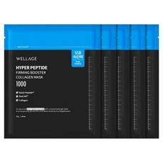 WELLAGE 唯拉珠 超胜肽緊緻膠原蛋白面膜, 5片, 1片