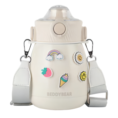 BEDDYBEAR 杯具熊 316不銹鋼 保溫嘟嘟桶, 乖巧白, 850ml, 1個