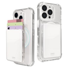 쏭스디자인 맥세이프 카드지갑 3카드팩 컬러 에폭시, 001 화이트, 1개