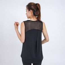 韓國 arua 女性寬鬆版瑜珈皮拉提斯無袖T恤
