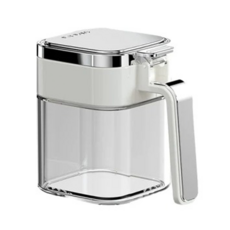 couselect 方圓玻璃調味罐 11.4 x 7.8 x 11cm 白色, 980ml, 1個