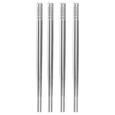 316不鏽鋼筷子, 不銹鋼原色, 4雙