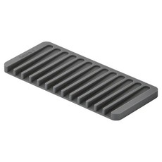 Reborn.J Water Flow 矽膠瀝水墊 迷你, 1個, 灰色, 1層