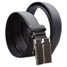 VONIN 天然牛皮自動扣 Second Bar 經典皮帶 PL285BK