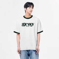 GRAYBLVD. 男款 Aras 撞色滾邊針織短袖