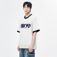 GRAYBLVD. 男款 Aras 撞色滾邊針織短袖