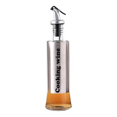 Reddot 紅點生活 不鏽鋼調味按壓控量油瓶 含不鏽鋼漏斗 料酒瓶 cooking wine, 1瓶, 300ml