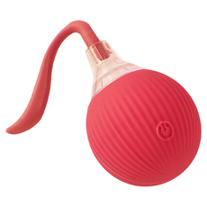 Truly House 電動尾巴跳跳球 靜音逗貓球, 1個, 紅色