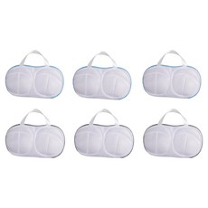 防變形內衣收納手提洗衣袋 6件組, 灰色, 灰色, 灰色, 藍色, 藍色, 藍色, 1套