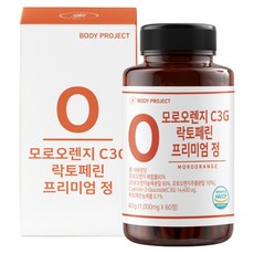 바디프로젝트 모로오렌지 C3G 락토페린 프리미엄 정 60g, 60정, 1개