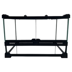 NOMOY PET 爬蟲類雨林飼養箱 雙門 30 x 20 x 20 cm YL-111, 1個, 透明 + 黑色