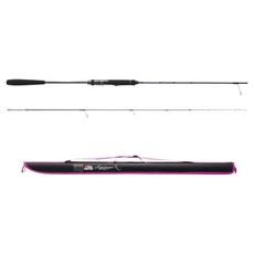 Abu Garcia Egisys Omori Rig 鈦金屬竿尾槍烏賊釣竿 642MHS-TT, 黑色 + 極光色 + 紫色