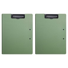 생활업글연구소 양방향 클립보드 덮개형 A4, 그린, 2개