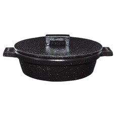 長谷園 小酒館珍味陶鍋 黑色, 1個, 22.5cm