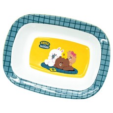 LiLFANT BROWN & FRIENDS 方形麥片碗, 1個, 混色