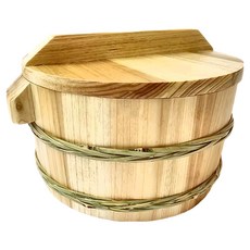 菊川本味 巧美8人份飯桶組 無內鍋, 1個, 原木色, 23.5cm