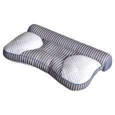 J-bedtime 床寢時光 反牽引護頸枕, 條紋灰, 1個