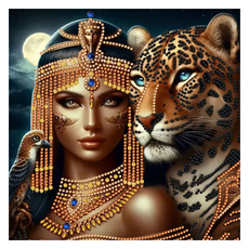 BM Design 時尚精美鑽石畫, 老虎, 1個