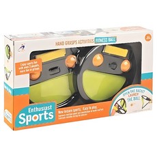 Reddot 紅點生活 親子休閒彈力手抓拋接球組 二拍四球款, 黃色, 1盒