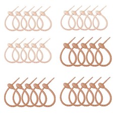 Baia 多用途矽膠束線帶整理 2種 x 15入組, 1套, 淺棕色, 棕色