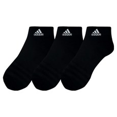 adidas 愛迪達 三線刺繡短筒運動襪, 3個, 黑色