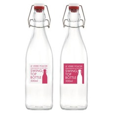 LE VERRE POLICER 雙蓋搖擺瓶, 2個, 1L