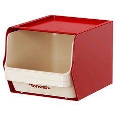 聰明壁掛式膠囊咖啡茶包收納架 1層, 紅色, 1個