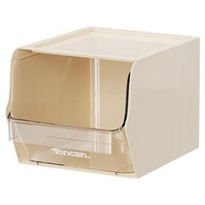 壁掛桌上兩用茶包整理盒 1層, 1個, 白色