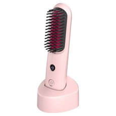 슈틸루스터 무선 헤어 스타일러 3단 온도조절 빗 고데기, 핑크, ST-RHS100