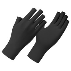 Shellve女款涼感薄手套 雙手穿戴組, 黑色, 2套